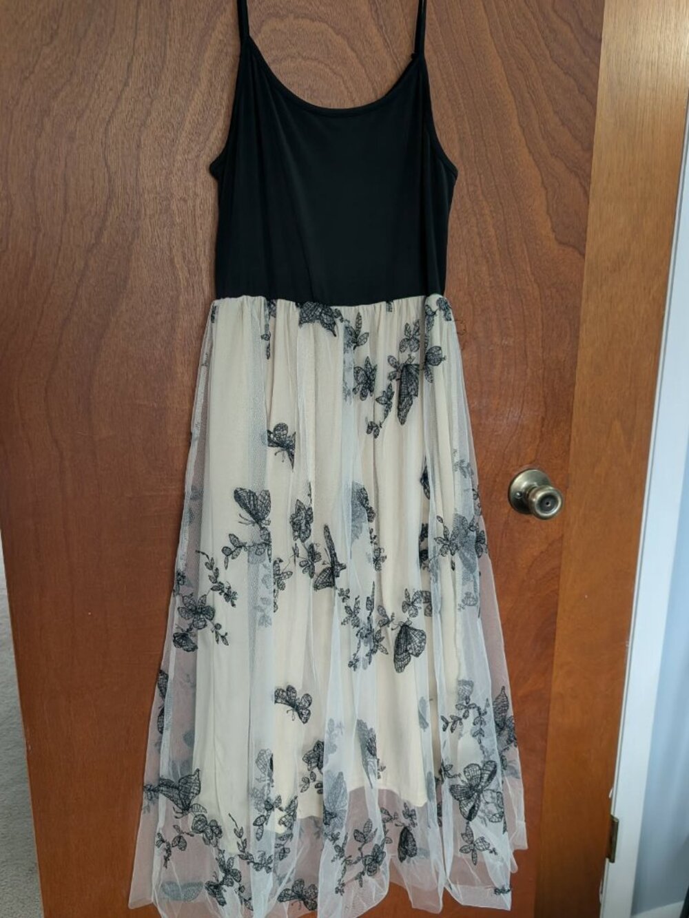 Women's Butterfly Embroidered Cami Dress